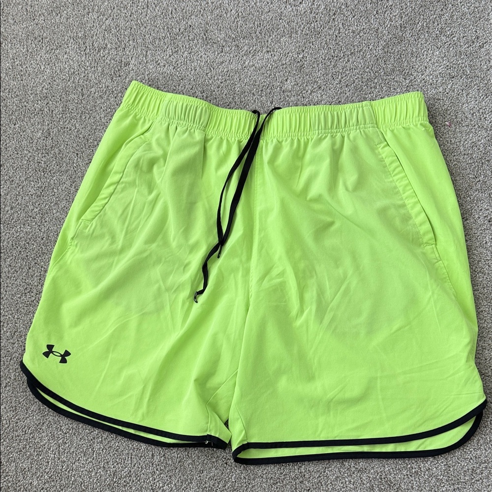 Under Armour Men's Bright Lime Athletic Shorts